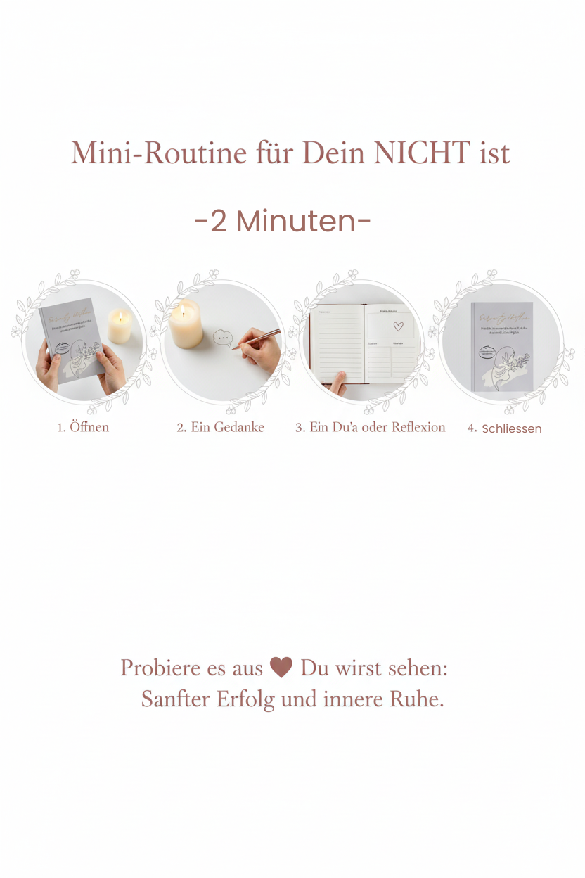 Serenity Within Journal Cover – Islamisches Achtsamkeits-Journal für muslimische Frauen