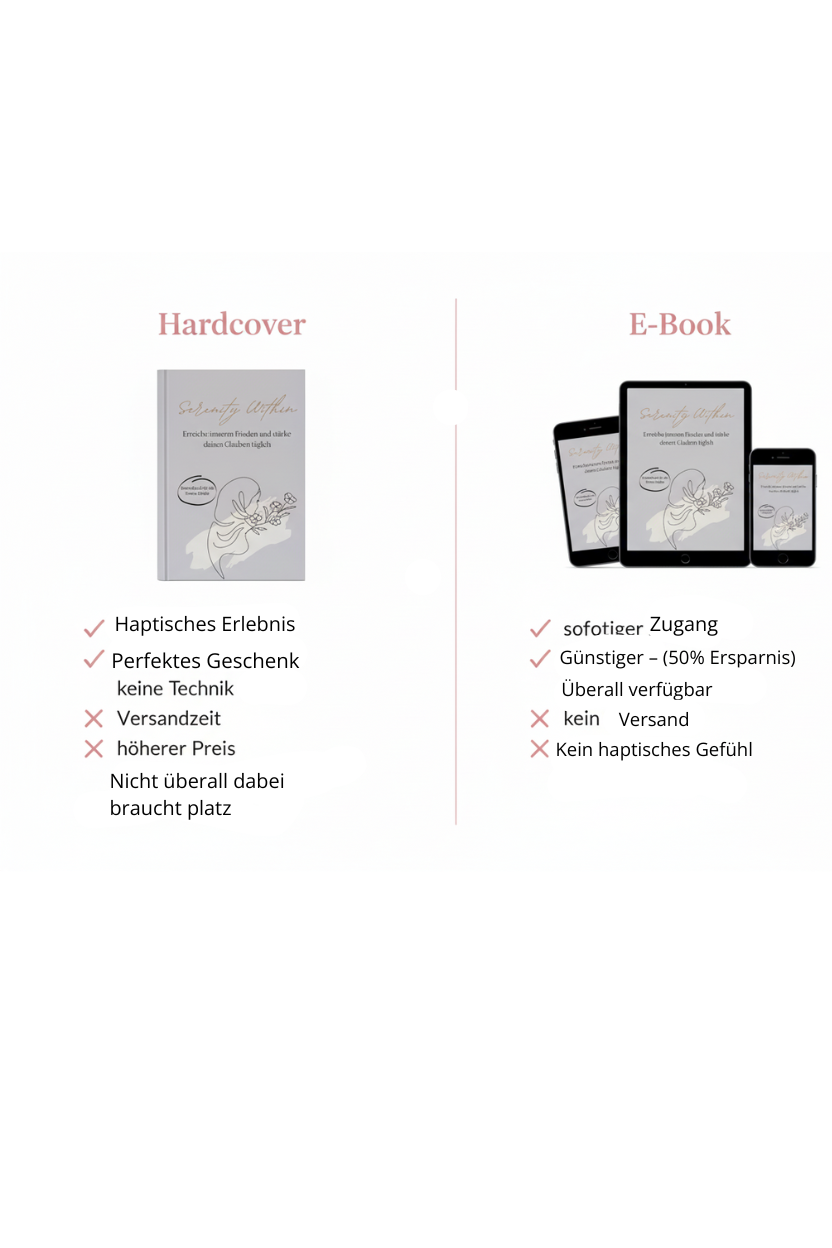 Serenity Within Journal Cover – Islamisches Achtsamkeits-Journal für muslimische Frauen